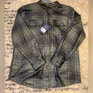 Men’s XL BYLT Heavy Plaid Button-Up Overshirt/Jacket